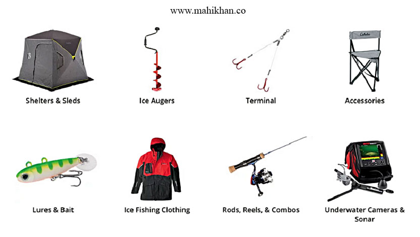 تجهیزات ماهیگیری روی یخ